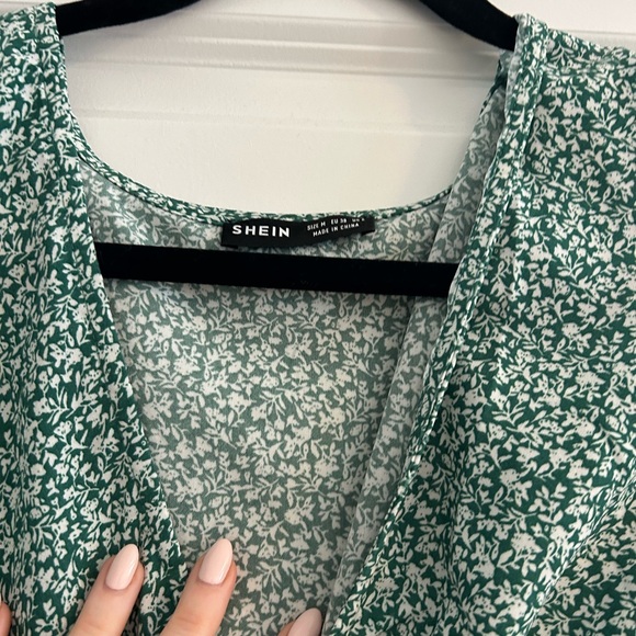 Green Floral Dress - Picture 3 of 3